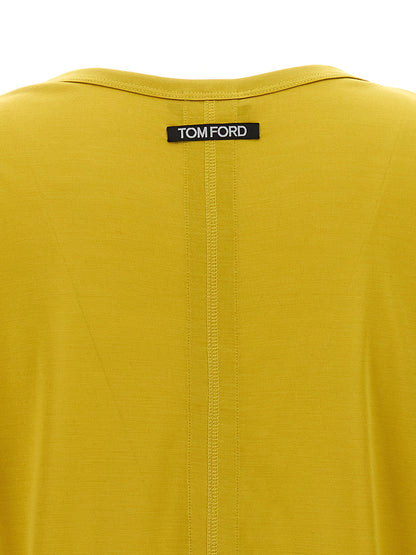 T-shirt in seta multicolore Tom Ford