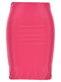 Gonna lunga The Attico in poliammide fucsia