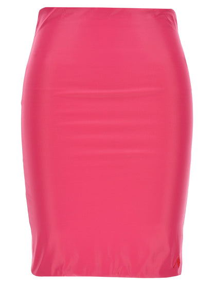 Gonna lunga The Attico in poliammide fucsia