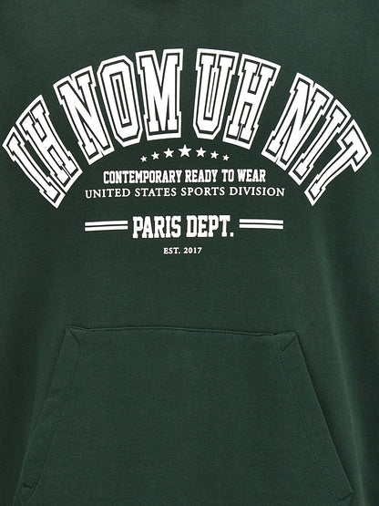 IH NOM UH NIT Sweat-shirt bicolore en coton