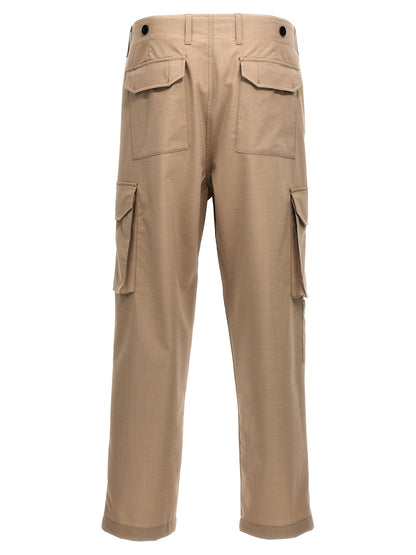 Pantaloni cargo Department 5 in poliestere beige