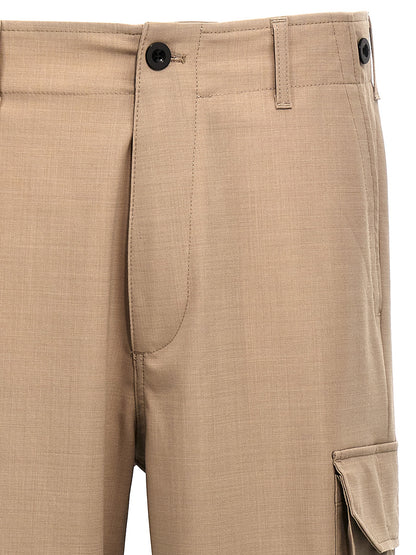 Pantaloni cargo Department 5 in poliestere beige