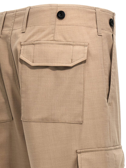 Pantaloni cargo Department 5 in poliestere beige