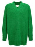 Cárdigan bicolor de algodón Jil Sander
