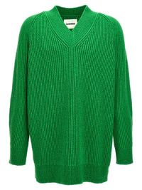 Cardigan Jil Sander bicolore in cotone