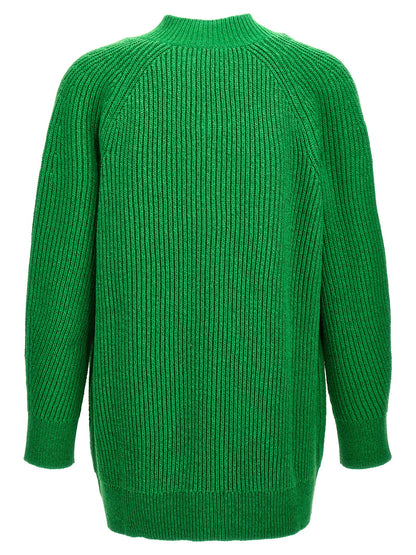 Cardigan Jil Sander bicolore in cotone