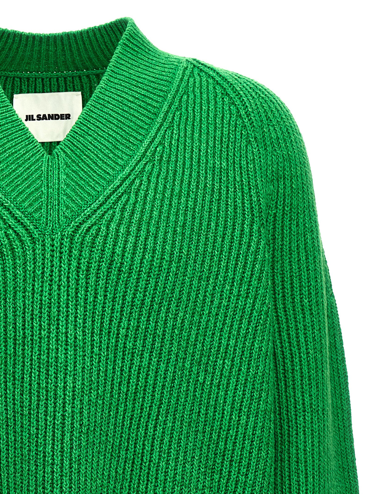 Cardigan Jil Sander bicolore in cotone