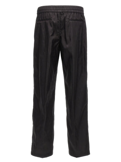 Pantalon décontracté en polyamide noir Valentino Garavani