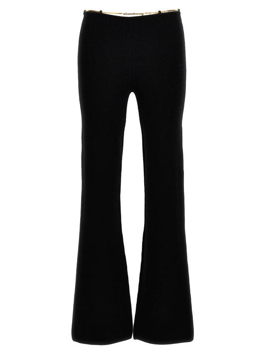Pantalon Alexander Wang noir décontracté en laine