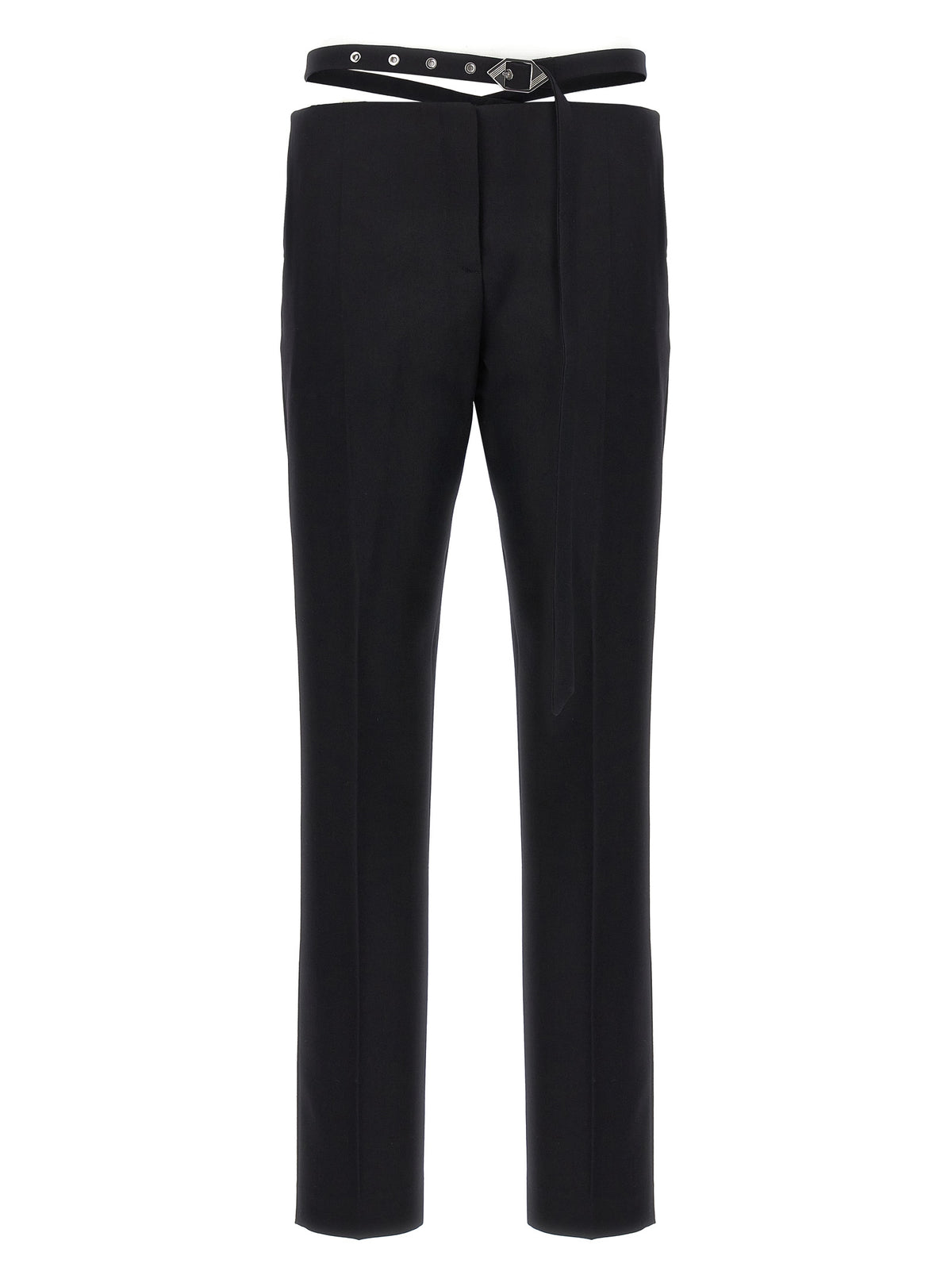 Pantalon de costume The Attico en laine vierge noire
