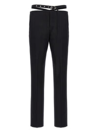 Pantalon de costume The Attico en laine vierge noire
