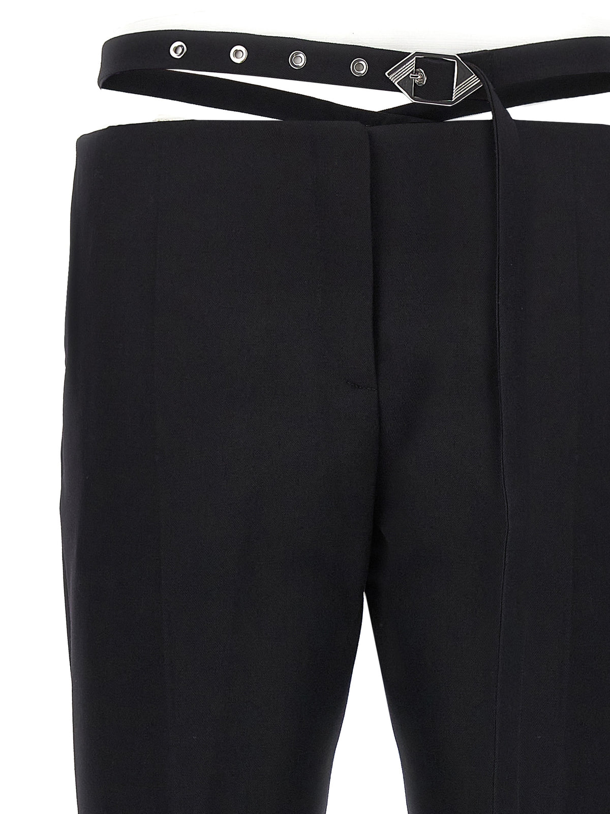 Pantalon de costume The Attico en laine vierge noire
