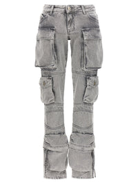 Pantaloni cargo in cotone grigio The Attico