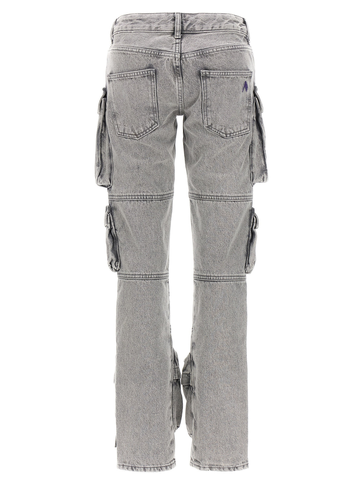 Pantaloni cargo in cotone grigio The Attico