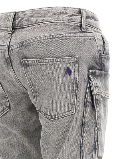 Pantaloni cargo in cotone grigio The Attico