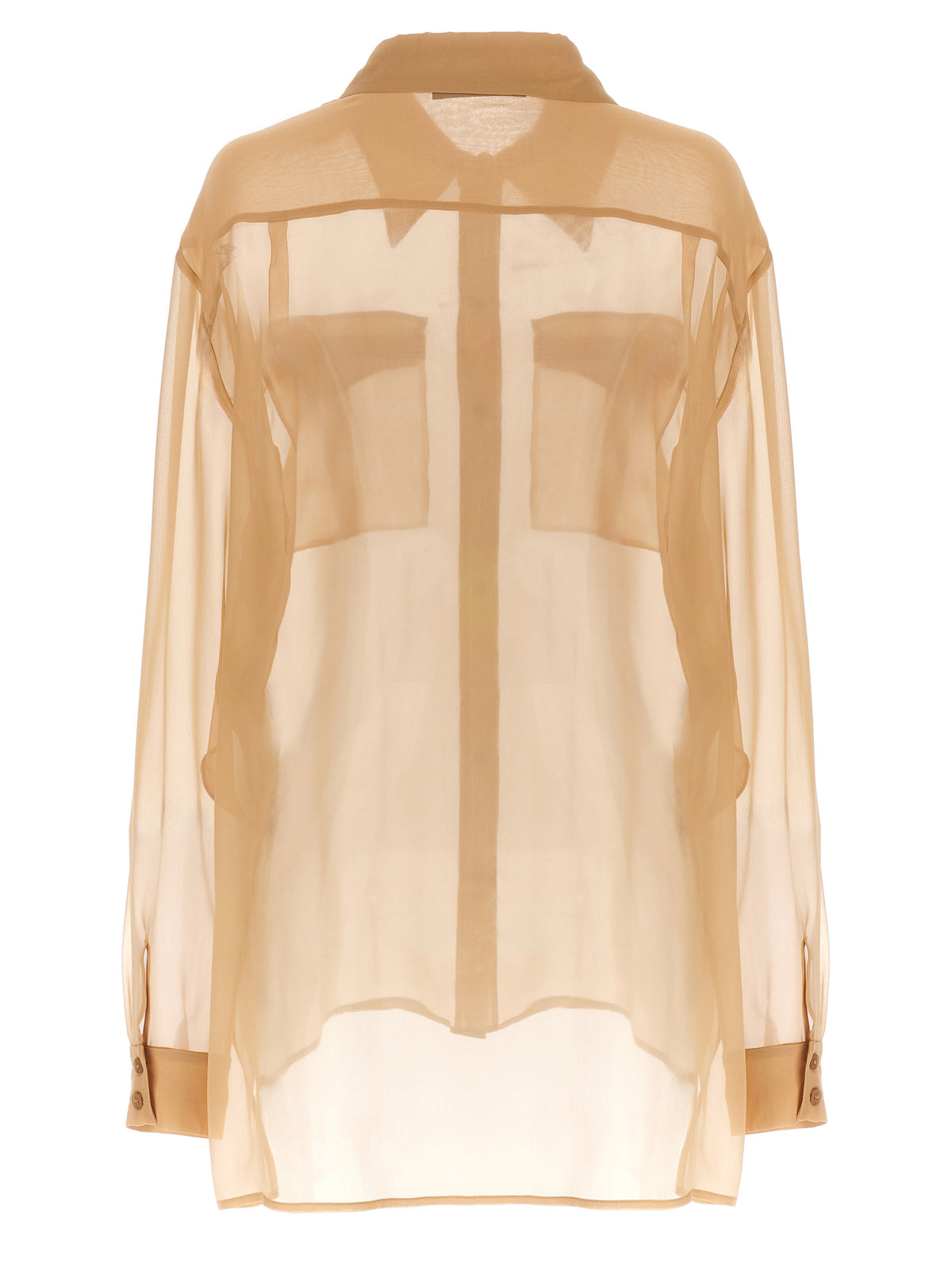 Camicetta in seta beige Alberta Ferretti