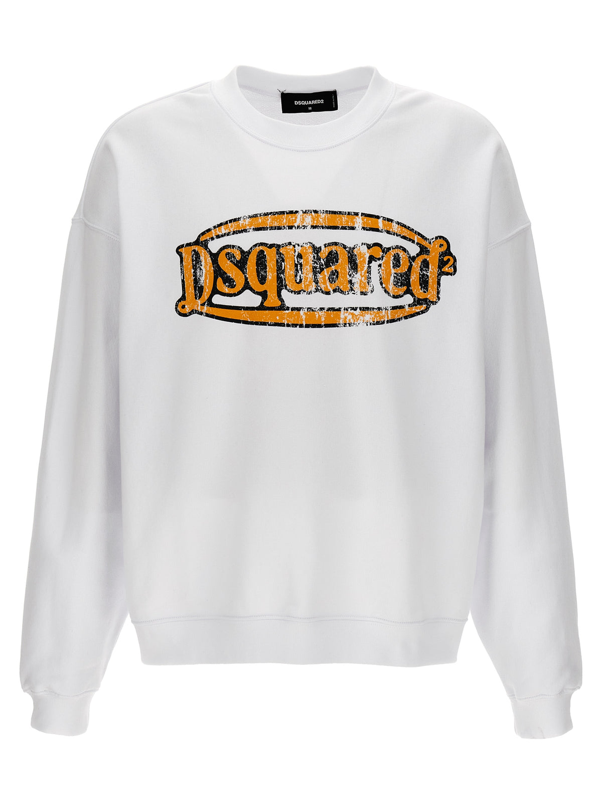 Dsquared² vit sweatshirt i bomull