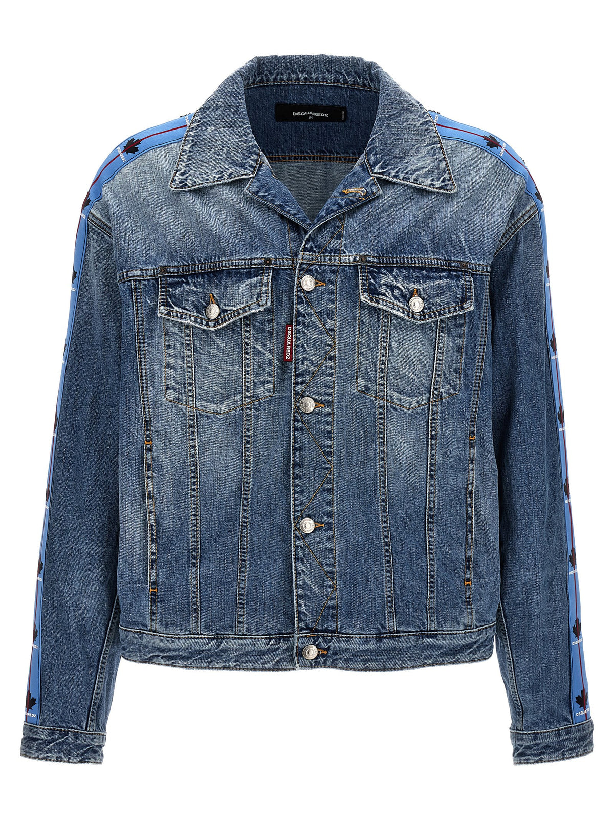 Giacca in denim di cotone blu Dsquared²