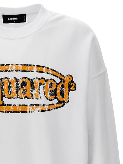 Sweat-shirt Dsquared² en coton blanc