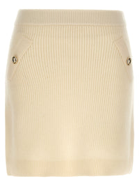 Gonna lunga in lana bianca Michael Kors