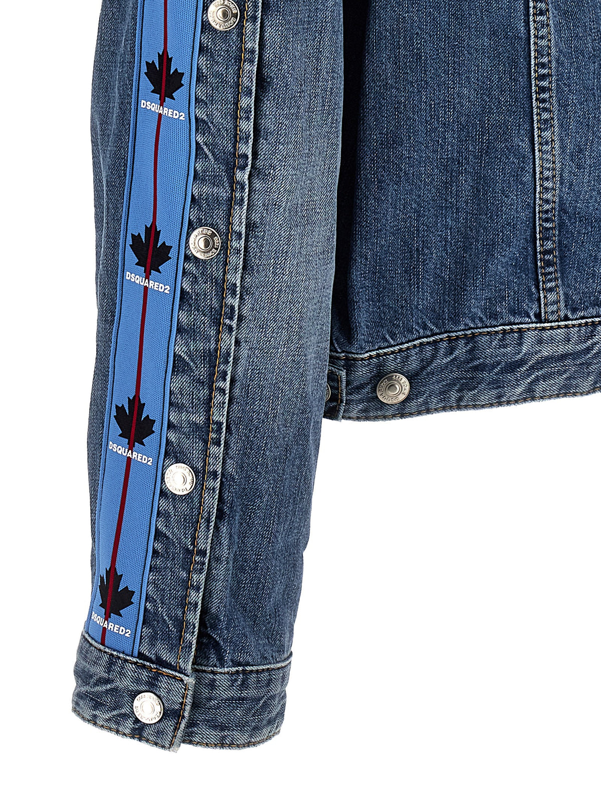 Dsquared² Blå bomullsdenimjacka
