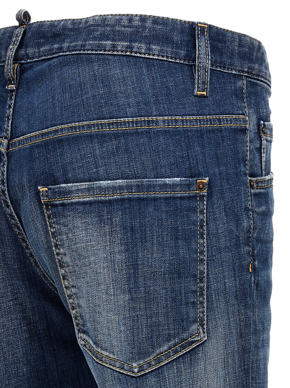 Jean Dsquared² bleu en coton coupe décontractée