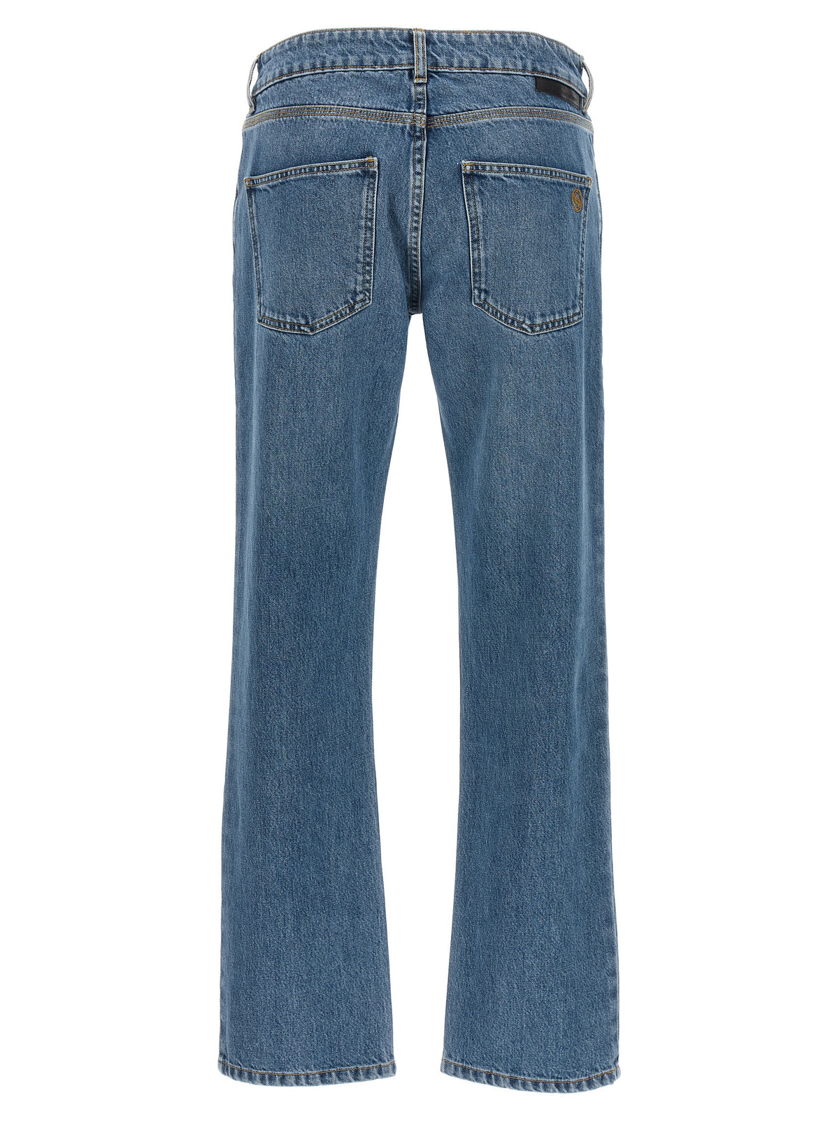 Jeans corti in cotone blu Stella McCartney