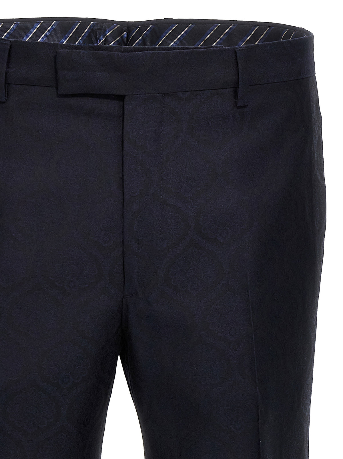 Etro blaue Baumwollhose