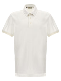 Polo Etro in cotone bianco