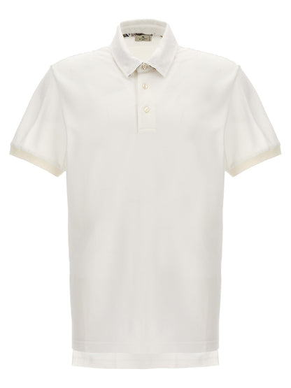 Polo Etro in cotone bianco