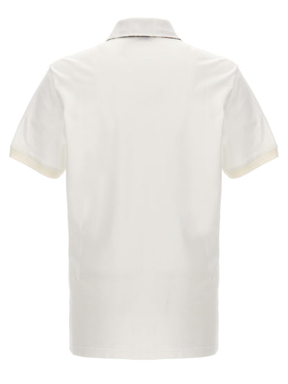 Polo Etro in cotone bianco