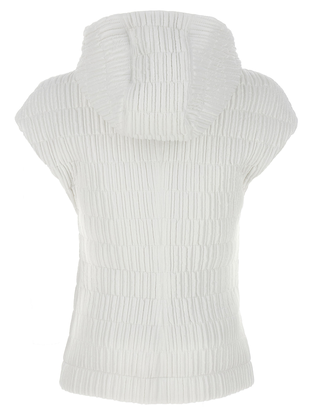 Giacca smanicata Ferragamo in poliammide bianco
