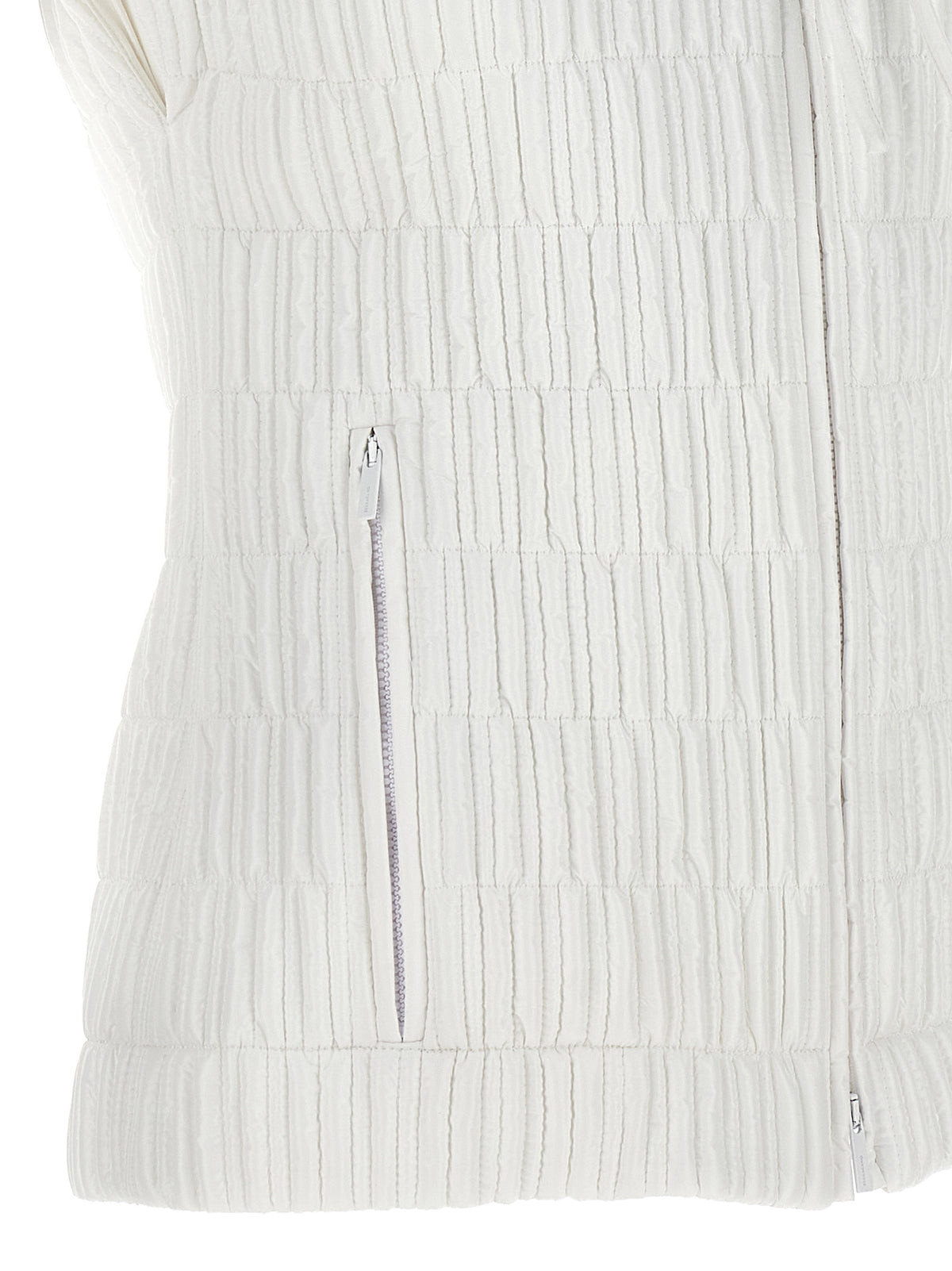 Giacca smanicata Ferragamo in poliammide bianco