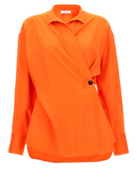Camicetta in viscosa arancione Ferragamo
