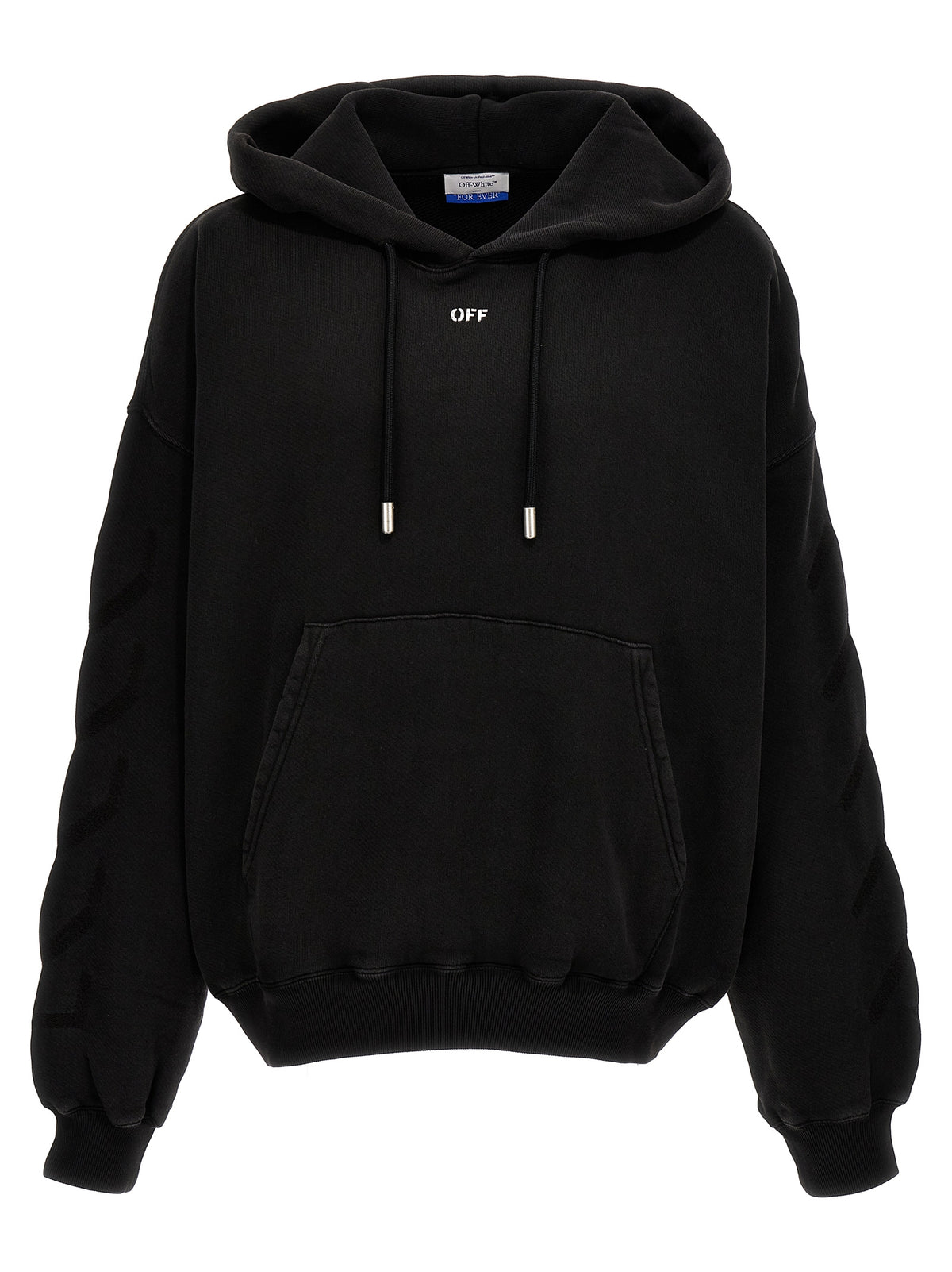 Felpa in cotone grigia Off-White