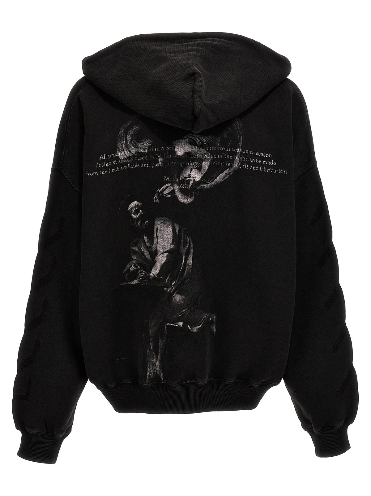 Felpa in cotone grigia Off-White