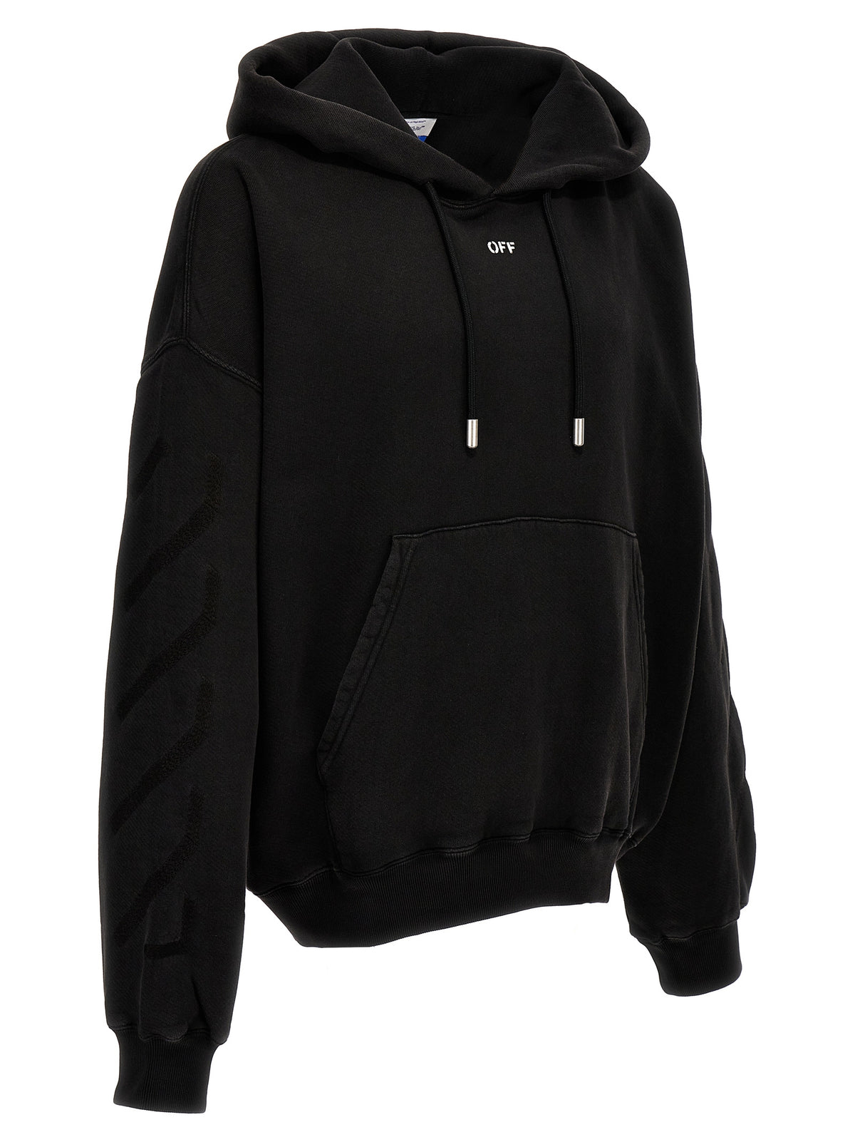 Felpa in cotone grigia Off-White
