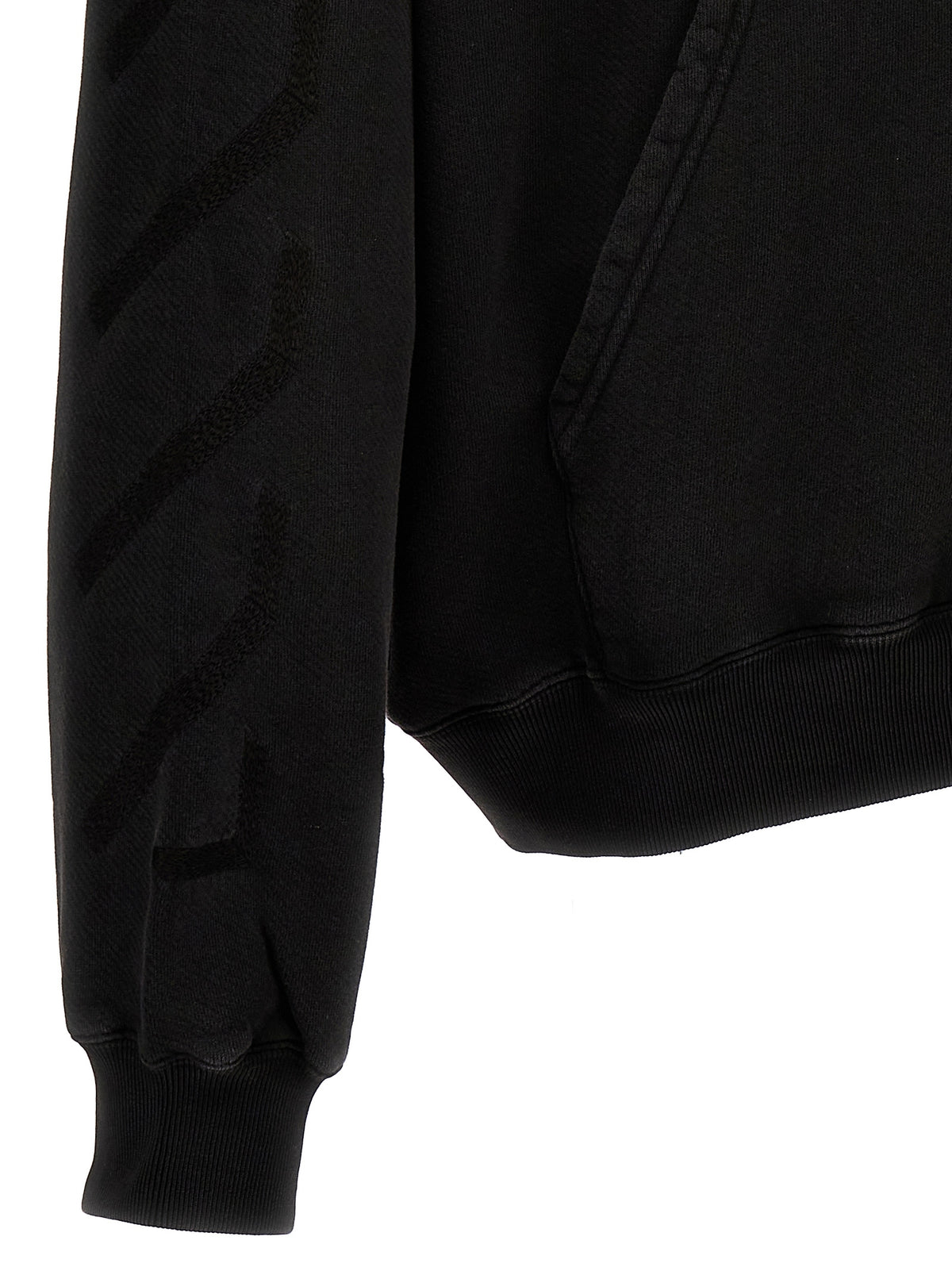 Felpa in cotone grigia Off-White