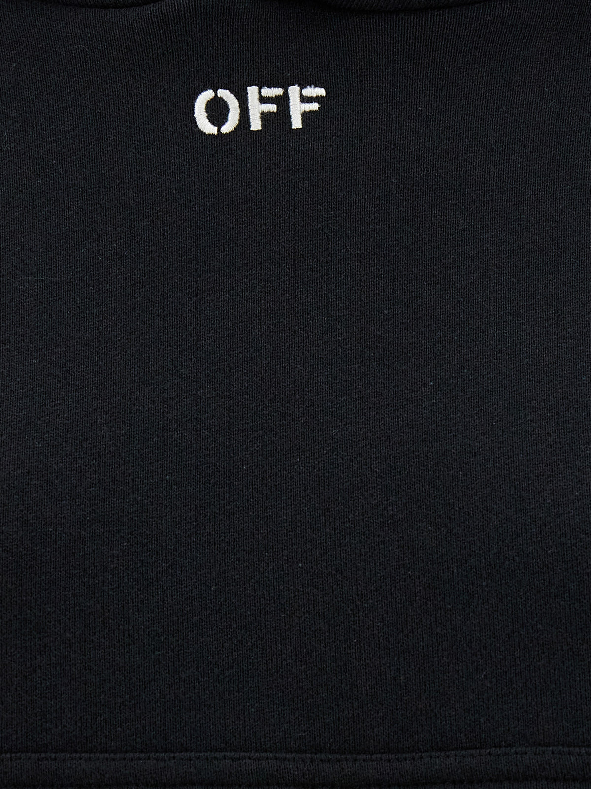 Felpa con cappuccio Off-White in cotone nero