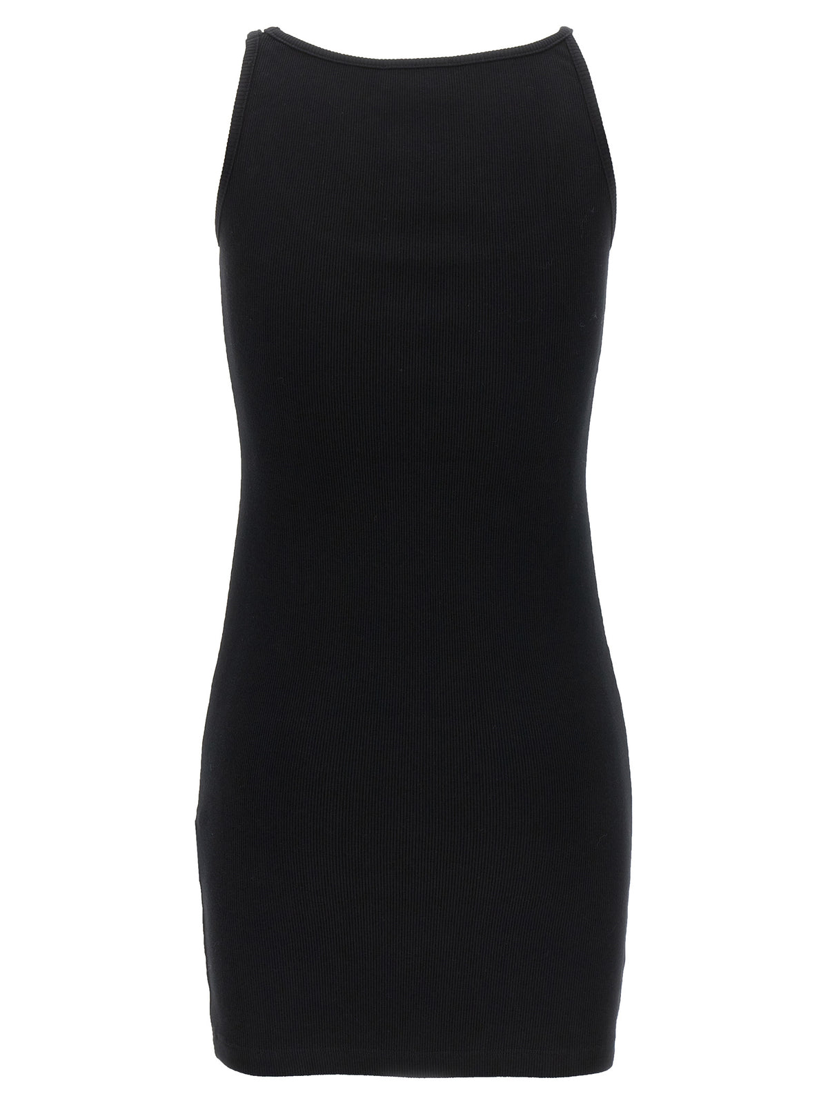 Abito corto in cotone nero Off-White