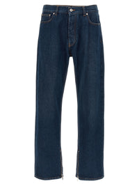 Jeans in denim di cotone blu Off-White