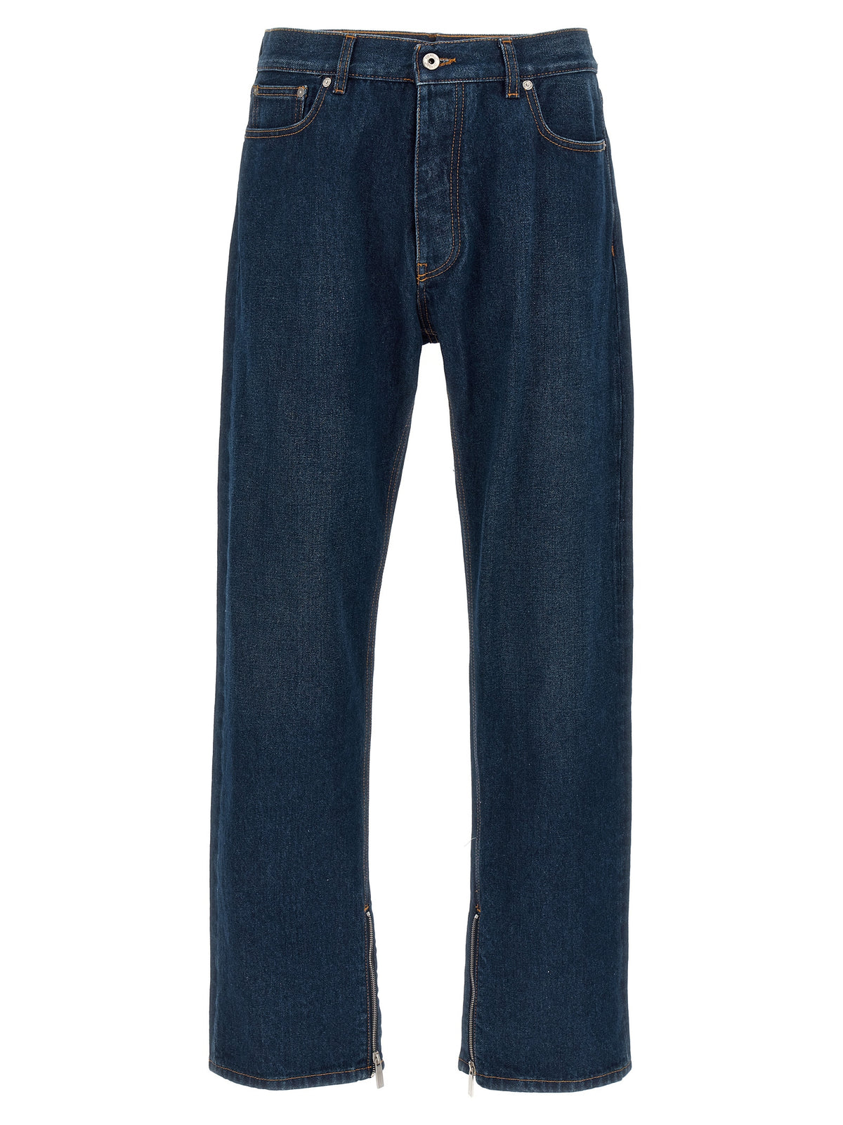 Jeans in denim di cotone blu Off-White