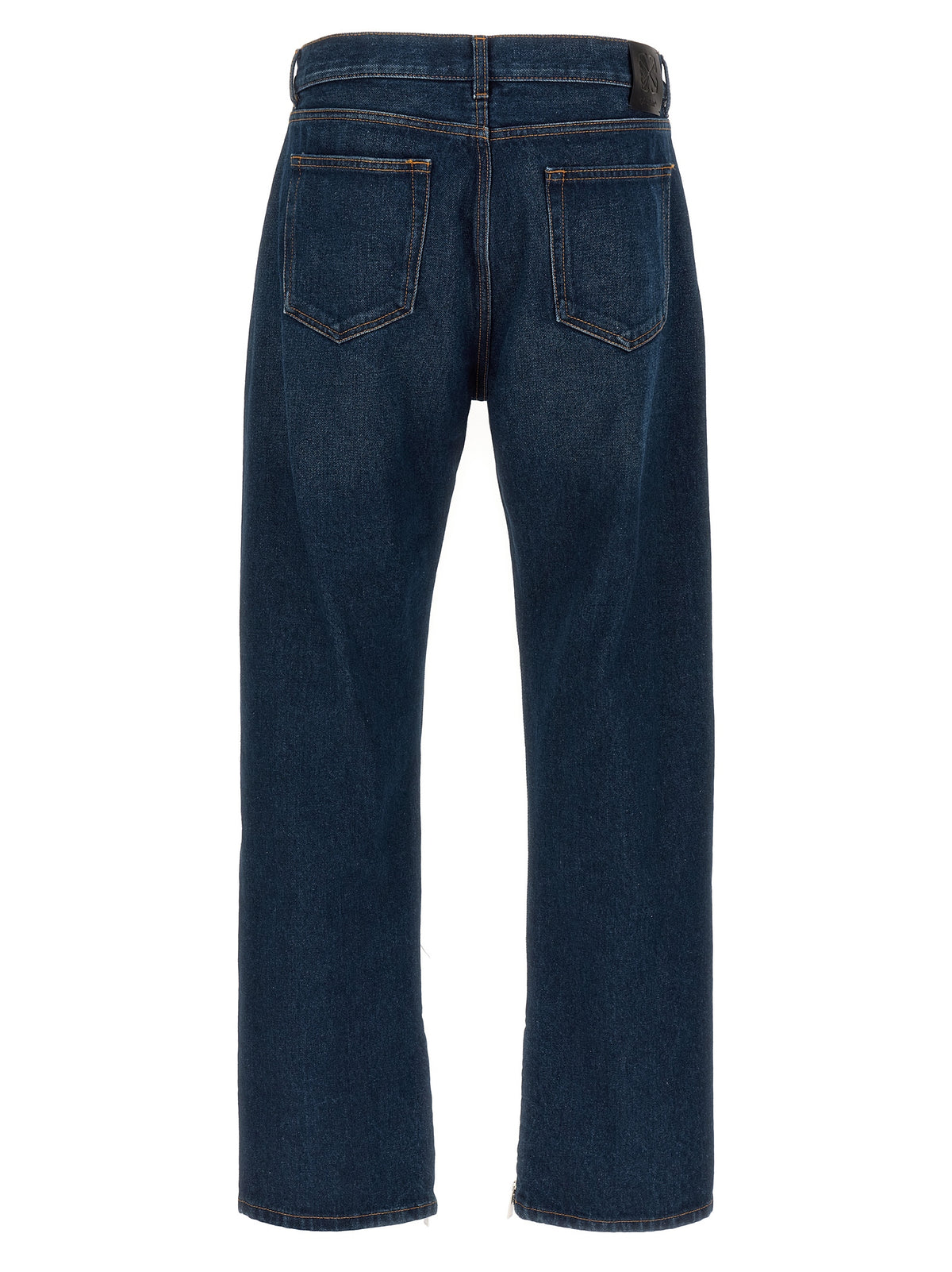 Jeans in denim di cotone blu Off-White