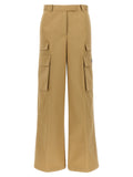 Pantaloni cargo Versace in cotone beige