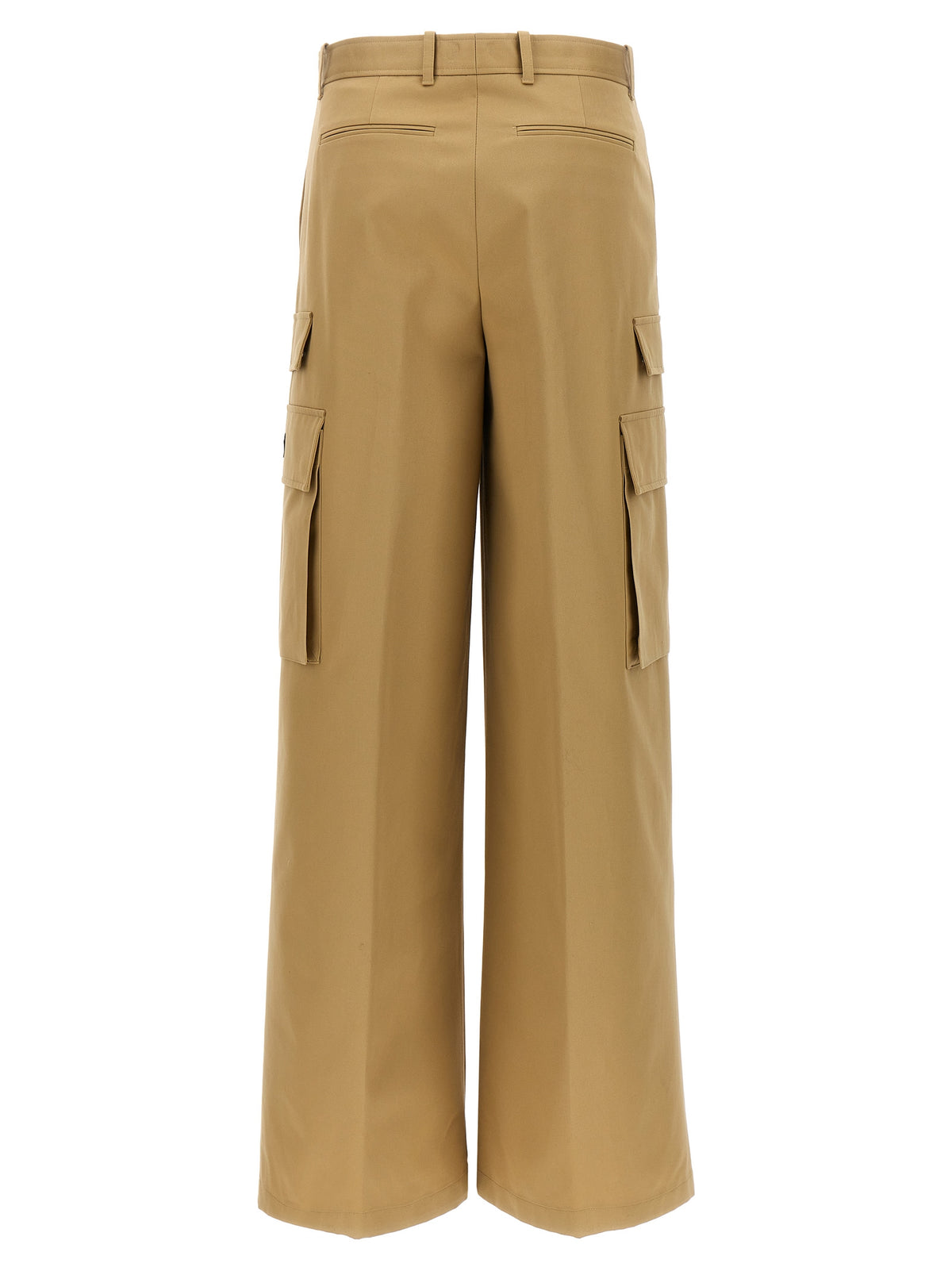 Pantaloni cargo Versace in cotone beige