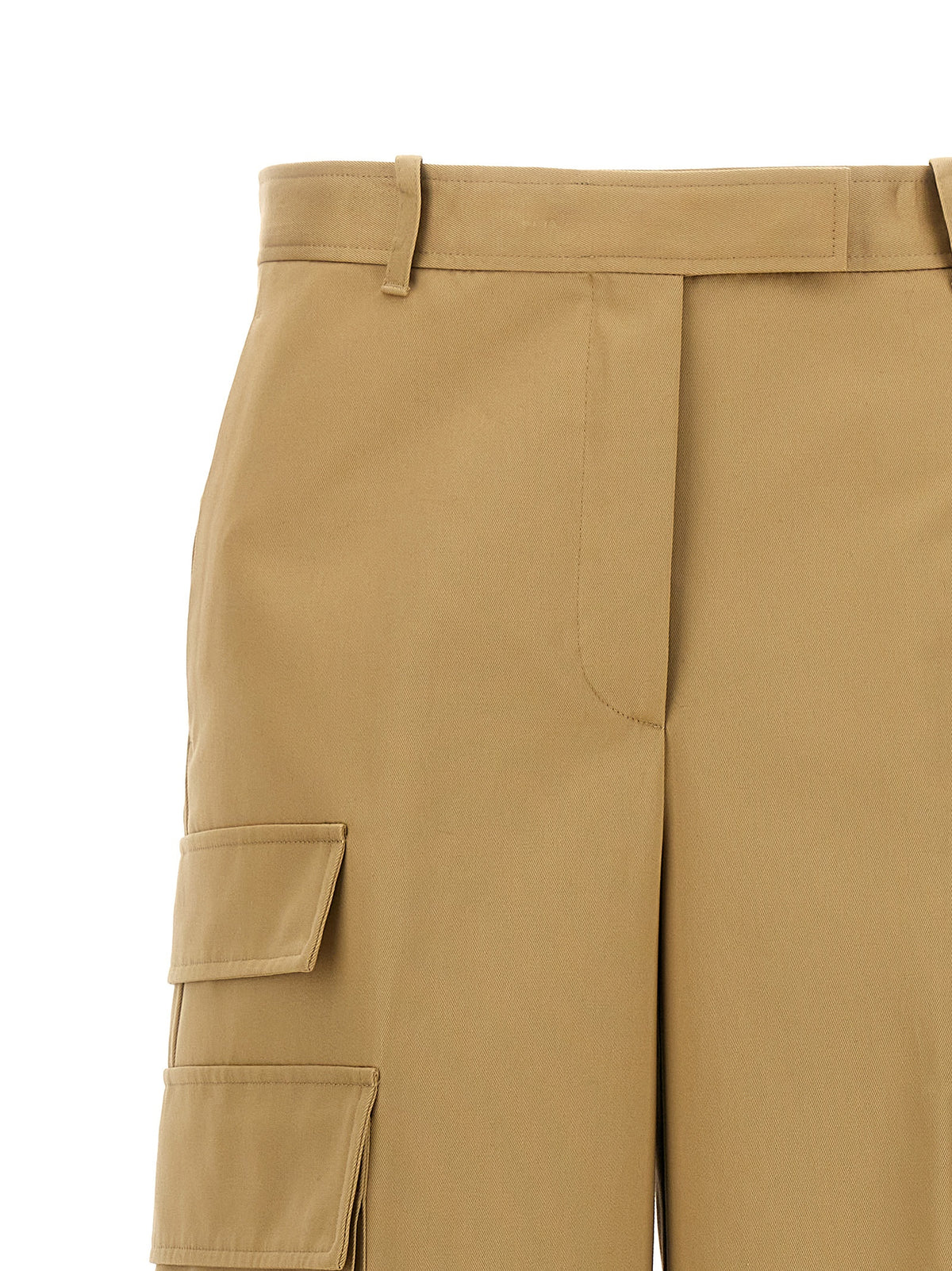 Pantaloni cargo Versace in cotone beige