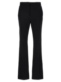 Pantaloni casual neri in cotone Sportmax