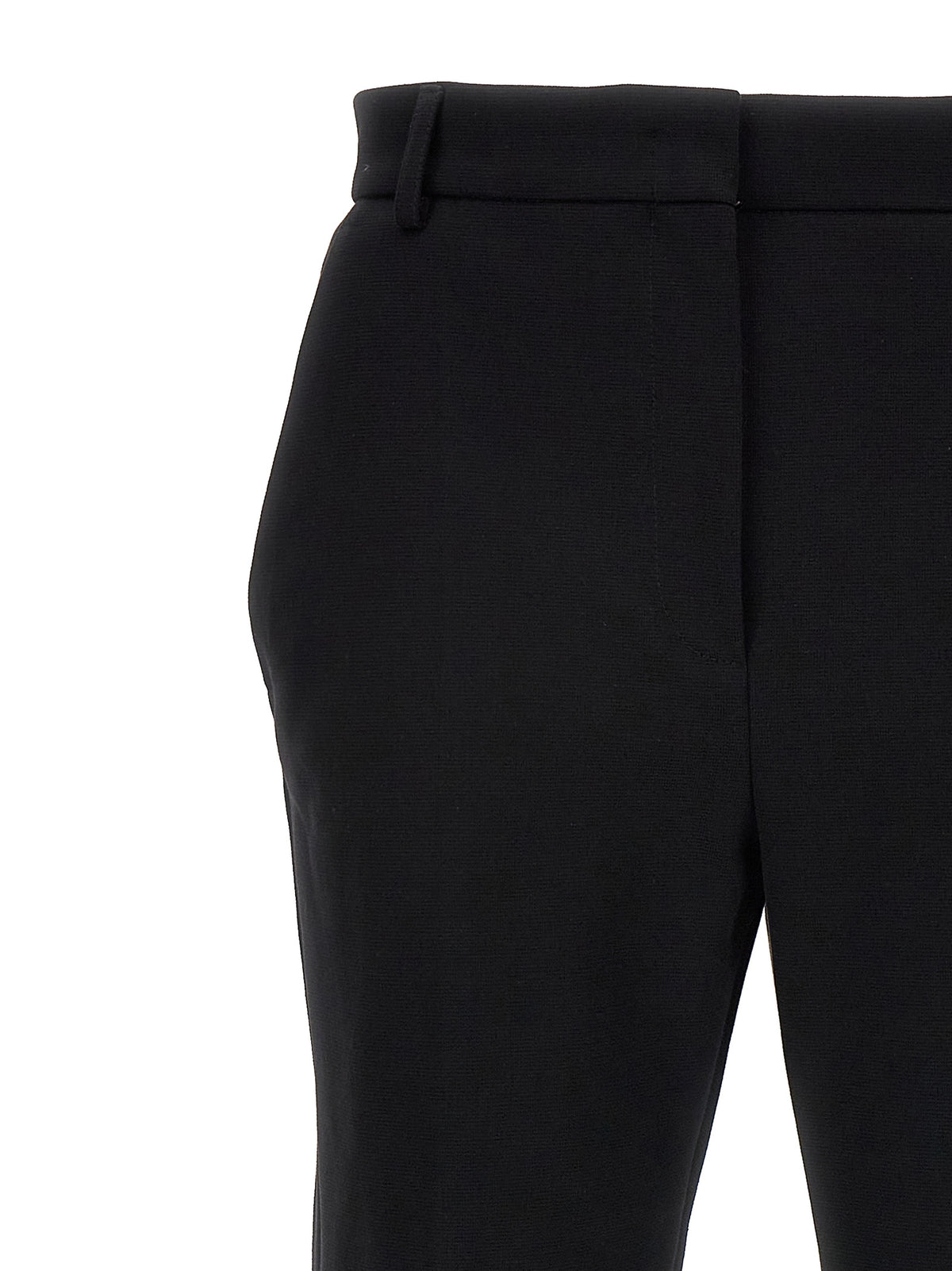 Pantaloni casual neri in cotone Sportmax