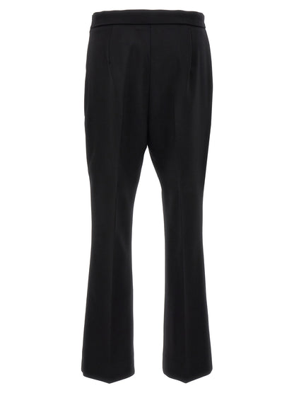 Pantalon court en laine vierge noire Max Mara
