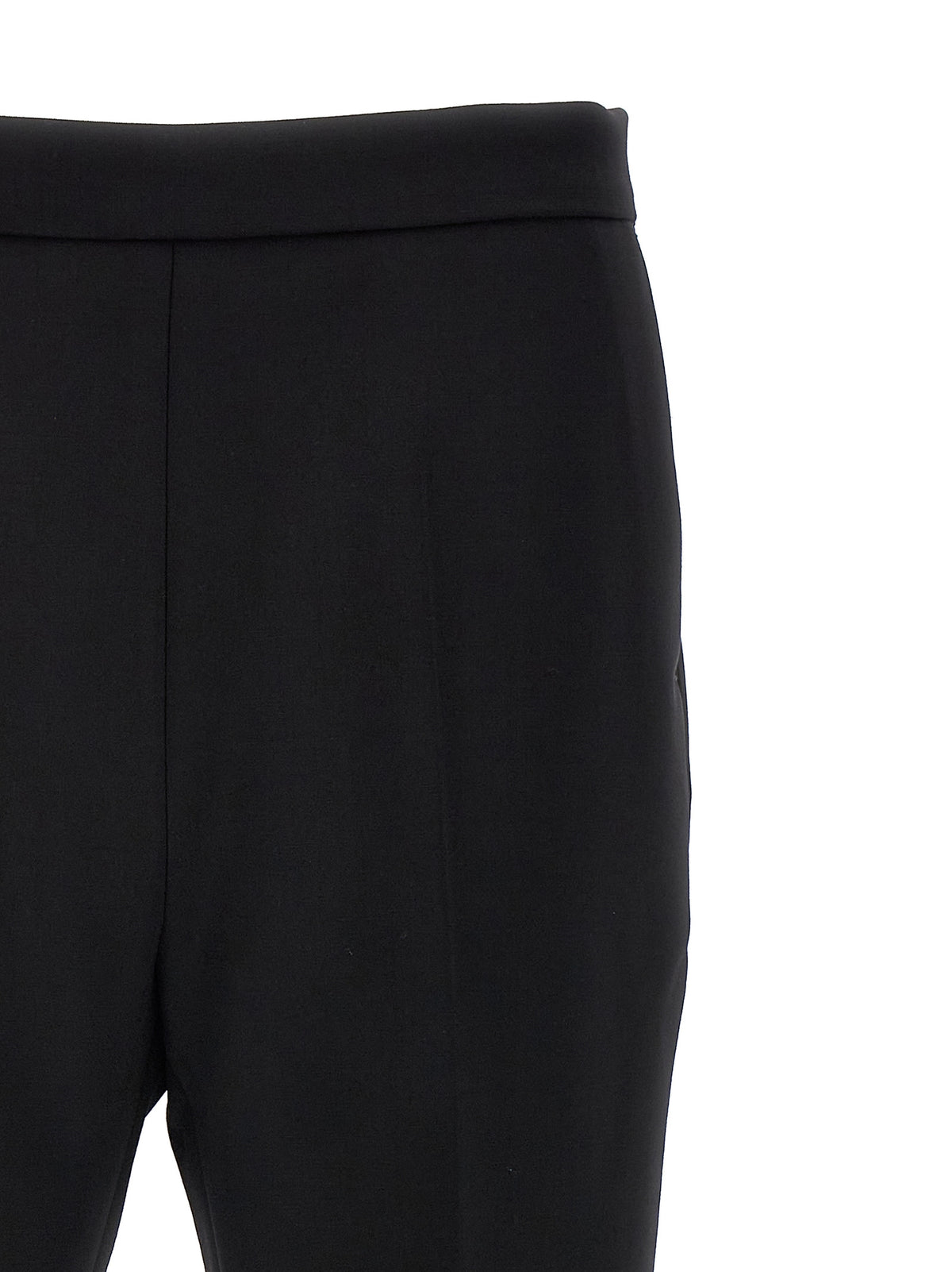 Pantalon court en laine vierge noire Max Mara